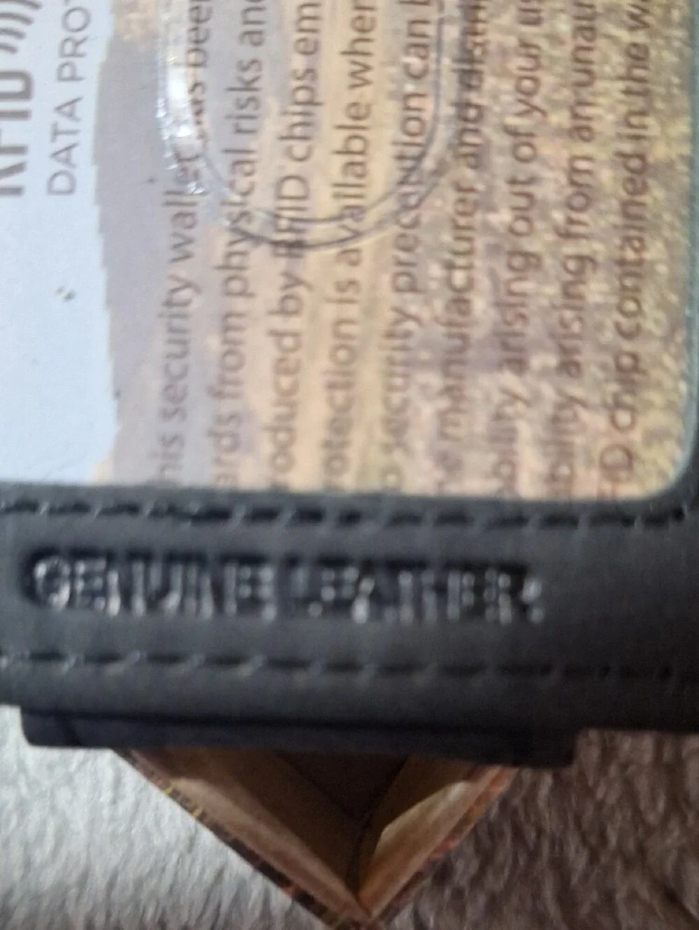NWT Leather Magnetic Money Clip Wallet - Black